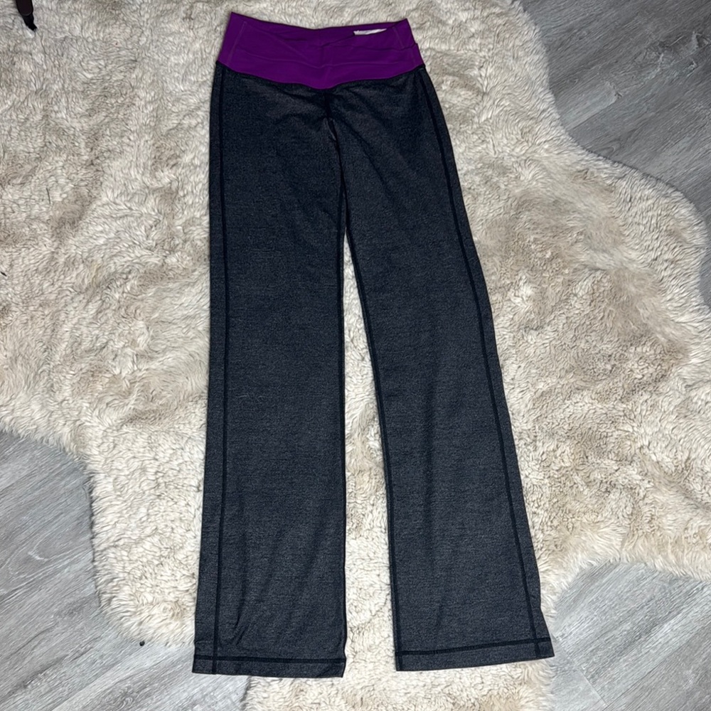 Lululemon Purple and Black Bottoms